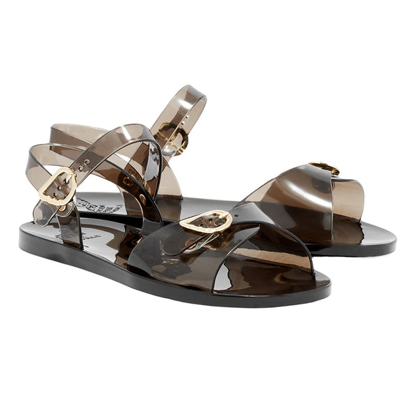 Ancient Greek Sandals Irini Jelly Black