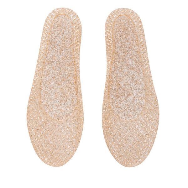 Ancient Greek Sandals Iro Nude/Gold Glitter