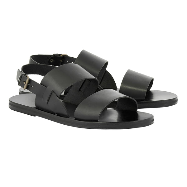 Ancient Greek Sandals Irodotos Black