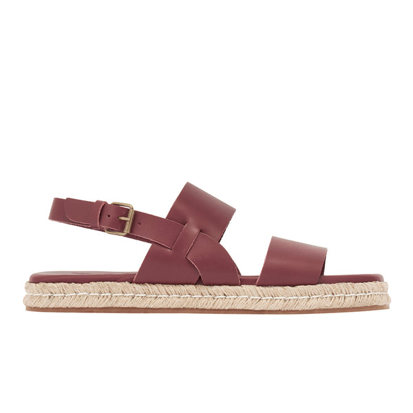 ancient greek sandals Irodotos espadrille Chestnut