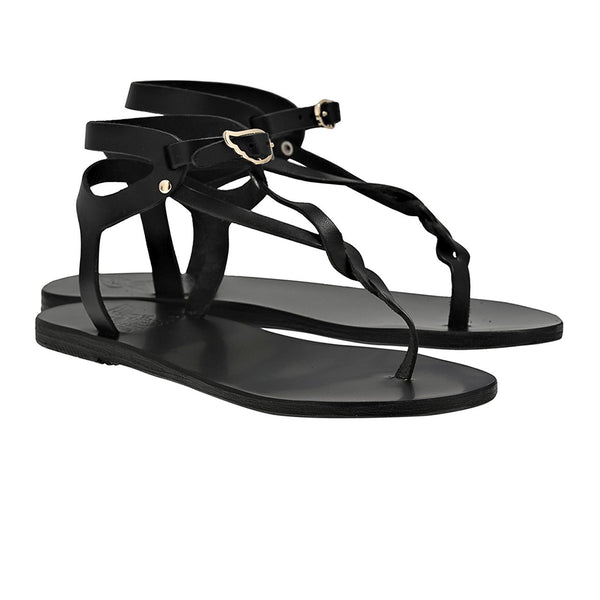 Ancient Greek Sandals Ismene Black