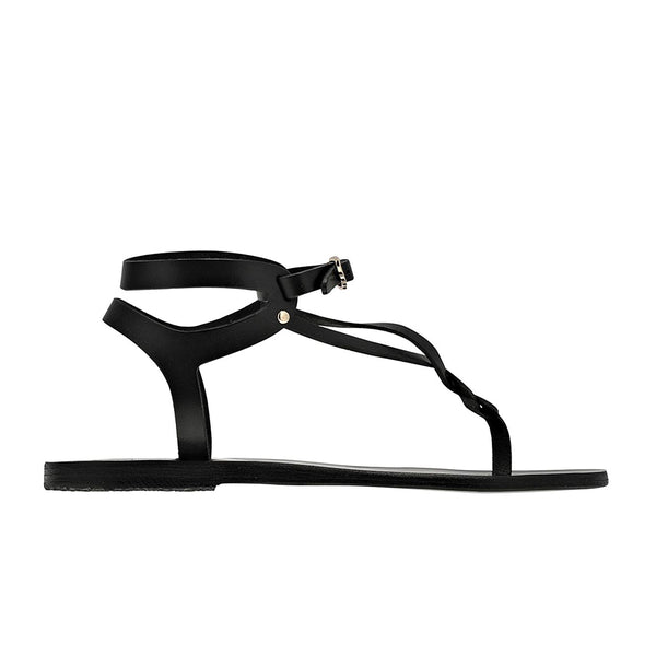 ancient greek sandals Ismene Black