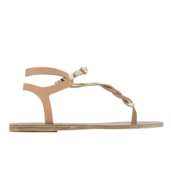 ancient greek sandals Ismene Natural / Platinum