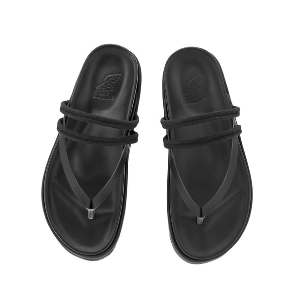 Ancient Greek Sandals Itea Black