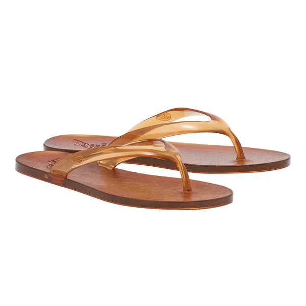 Ancient Greek Sandals Jelly Flip Flop Caramel