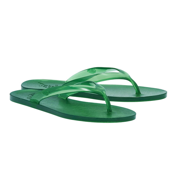 Ancient Greek Sandals Jelly Flip Flop Green