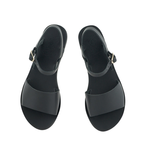 Ancient Greek Sandals Kaliroi Black