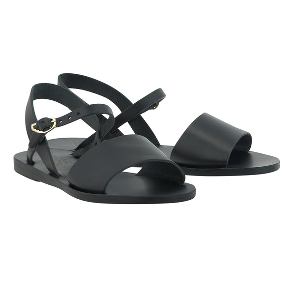 Ancient Greek Sandals Kaliroi Black