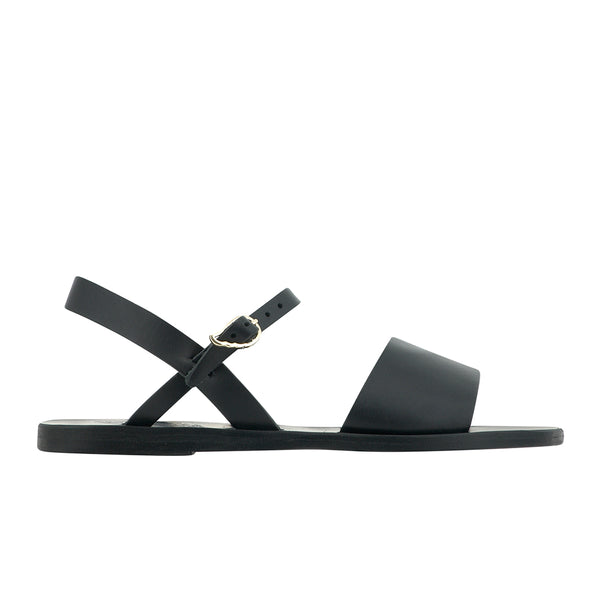 ancient greek sandals Kaliroi Black