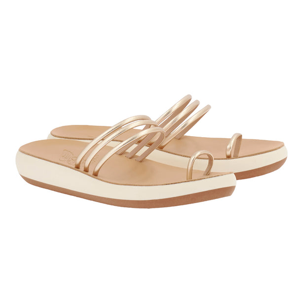 Ancient Greek Sandals Kalokeri Platinum