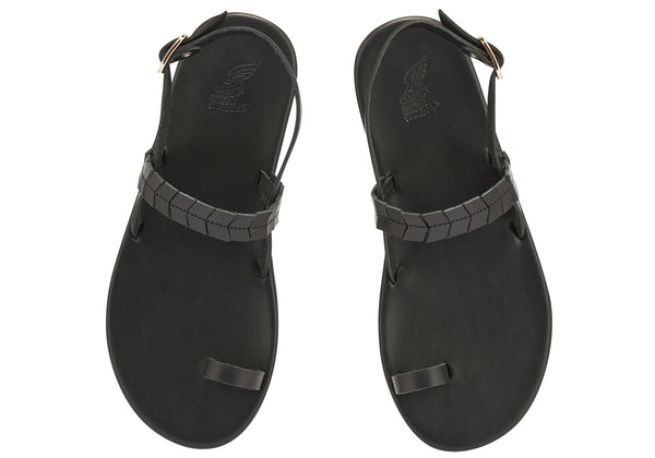 Ancient Greek Sandals Kamara Black