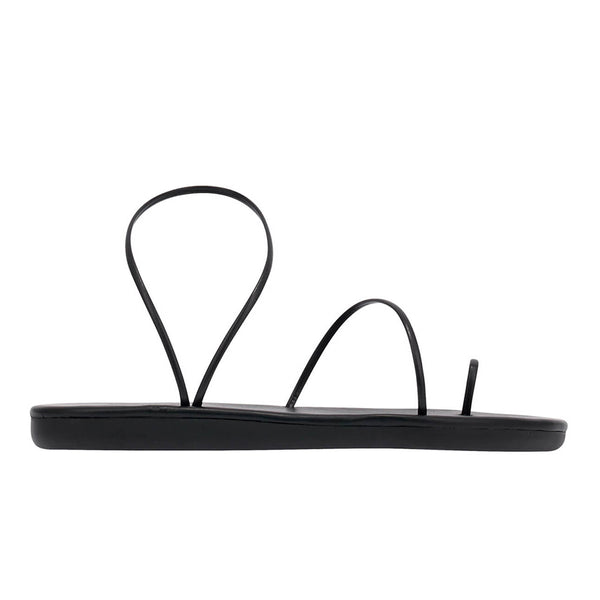 ancient greek sandals Kansiz Black
