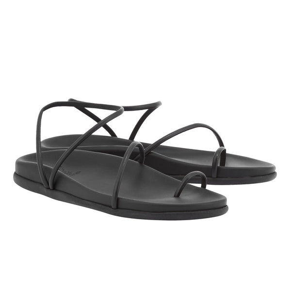 Ancient Greek Sandals Kansiz Footbed Black