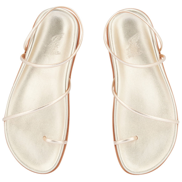 Ancient Greek Sandals Kansiz Footbed Platinum