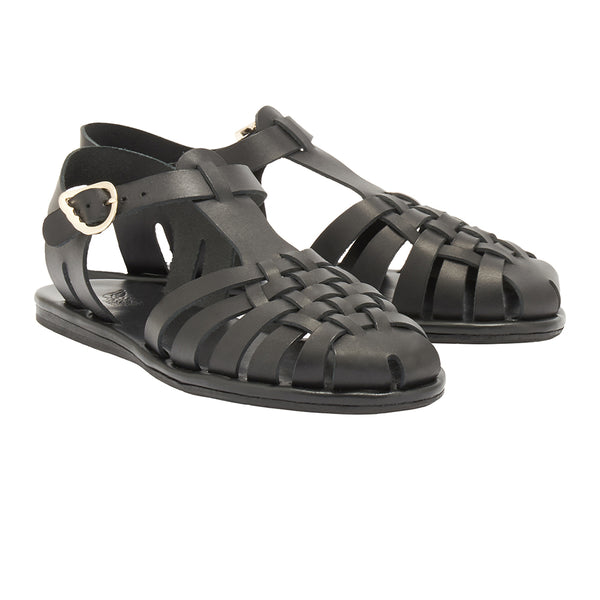 Ancient Greek Sandals Karina Black