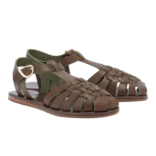 Ancient Greek Sandals Karina Khaki