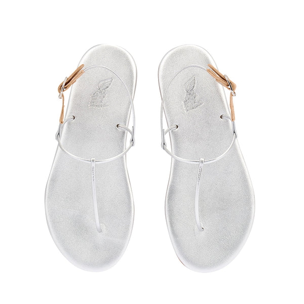 Ancient Greek Sandals Katerina Sandal All Silver