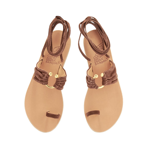 Ancient Greek Sandals Kerasia Brown/black