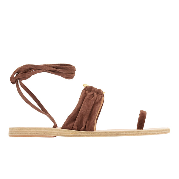 ancient greek sandals Kerasia brown/black