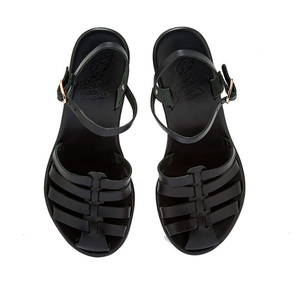 Ancient Greek Sandals Kerkini Black