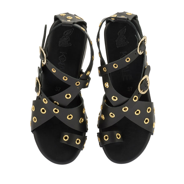 Ancient Greek Sandals Kimale Trucks Black