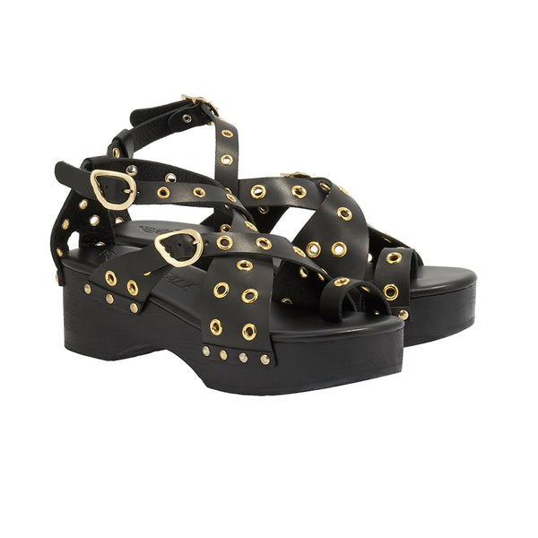 Ancient Greek Sandals Kimale Trucks Black