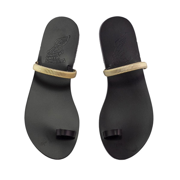Ancient Greek Sandals Konaki Black