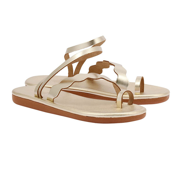 Ancient Greek Sandals Koralia Platinum