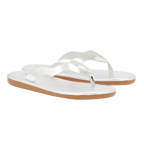 Ancient Greek Sandals Laconia Ff Silver