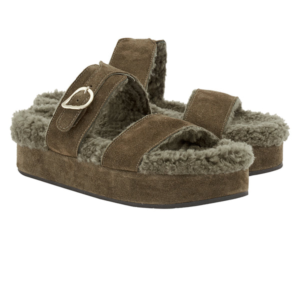 Ancient Greek Sandals Latria 2flatform ALL KHAKI