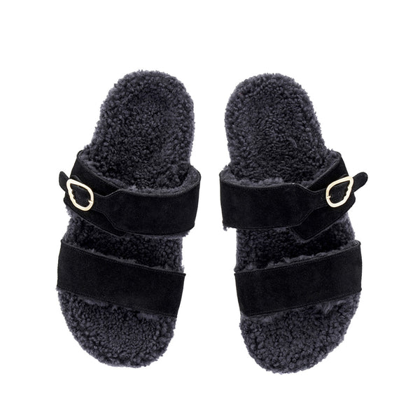 Ancient Greek Sandals Latria 2flatform Black