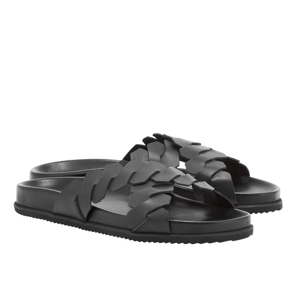 Ancient Greek Sandals Leandros Black