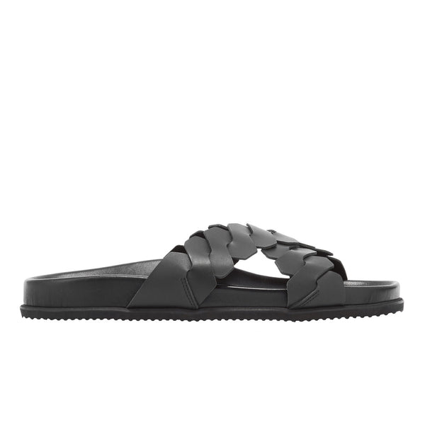 ancient greek sandals Leandros Black