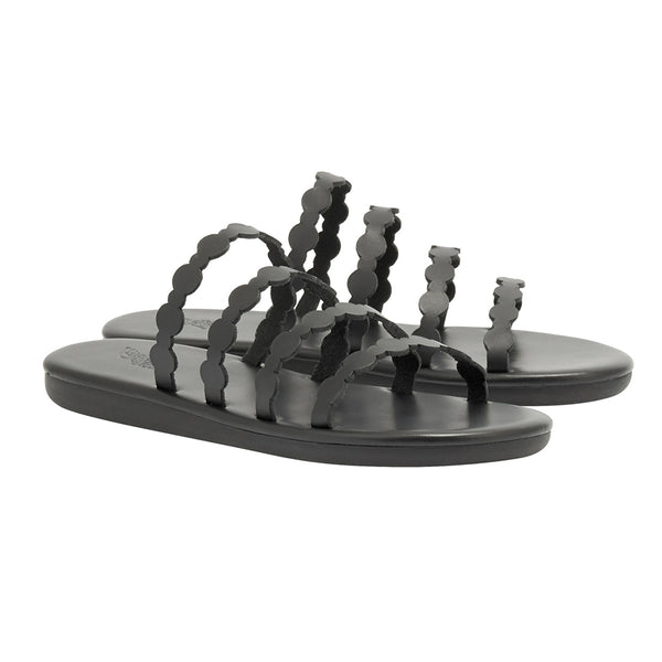 Ancient Greek Sandals Lira Black