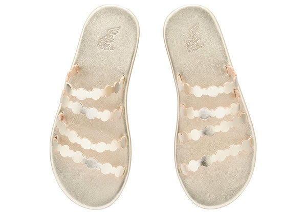 Ancient Greek Sandals Lira Platinum