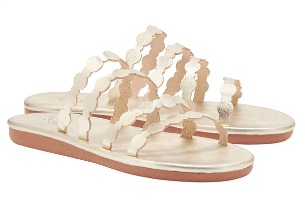 Ancient Greek Sandals Lira Platinum