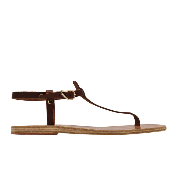 ancient greek sandals Lito Chestnut