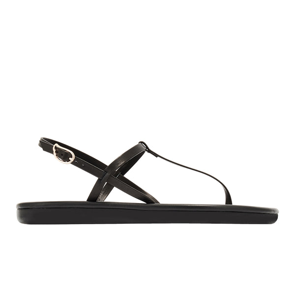 ancient greek sandals Lito flip flop Black