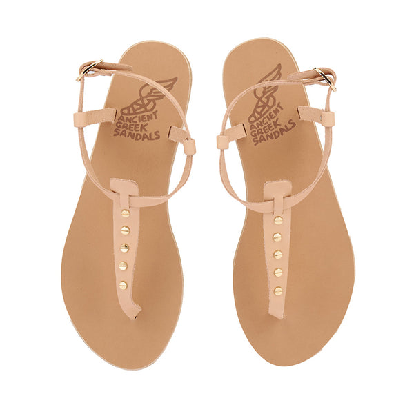Ancient Greek Sandals Lito Nails Natural