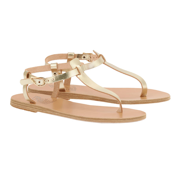 Ancient Greek Sandals Lito Platinum