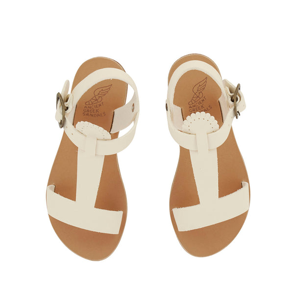 Ancient Greek Sandals Little Amber Soft Off White