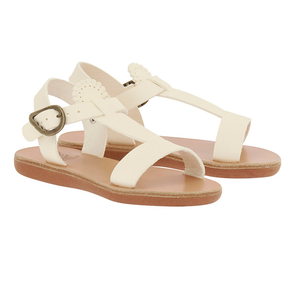 Ancient Greek Sandals Little Amber Soft Off White