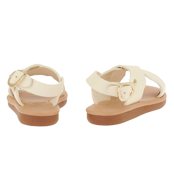 Ancient Greek Sandals Little Atokos Soft Off White