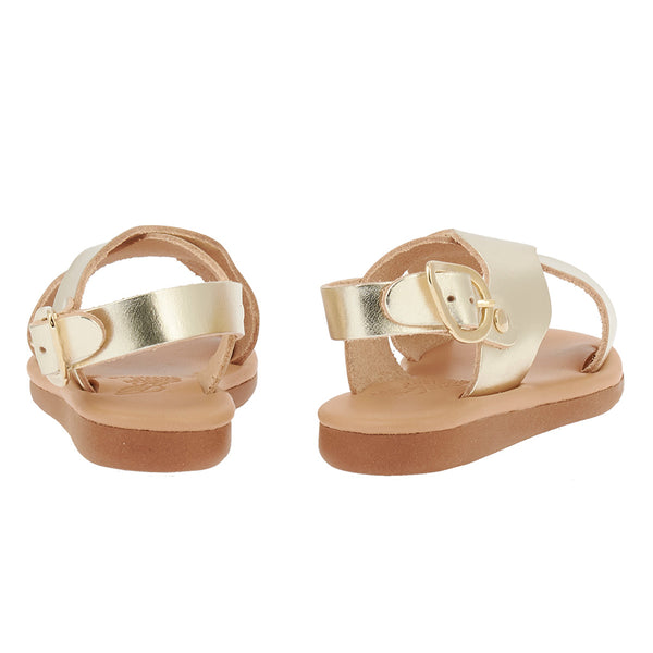 Ancient Greek Sandals Little Atokos Soft Platinum