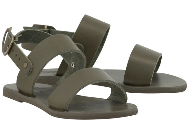 Ancient Greek Sandals Little Clio Khaki