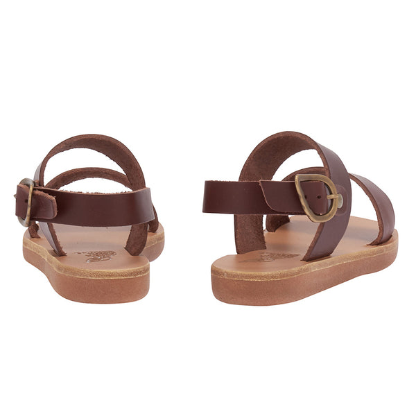 Ancient Greek Sandals Little Clio Soft Chestnut