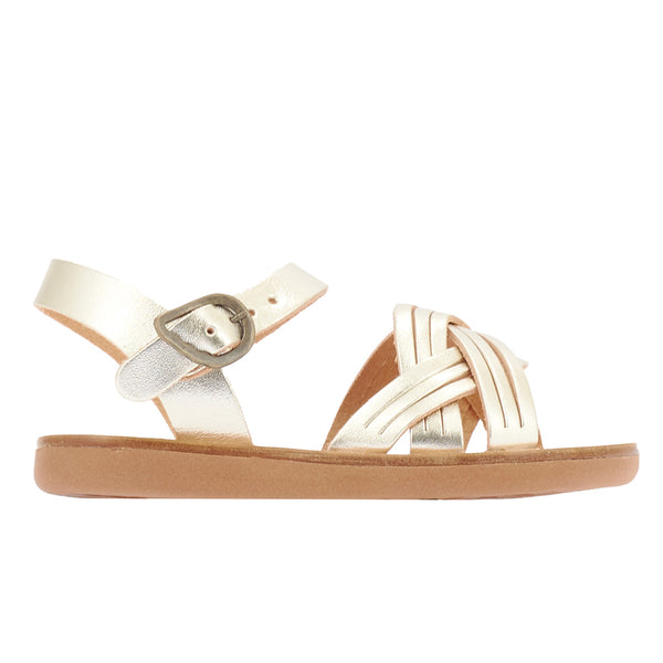 ancient greek sandals Little electra soft Platinum