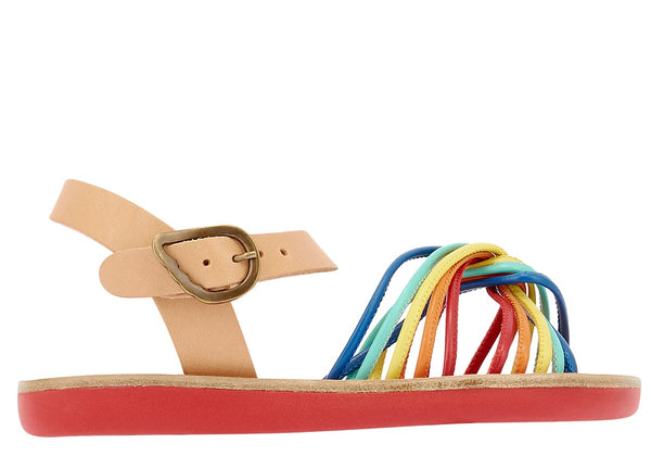 ancient greek sandals Little eva soft Bright Mix