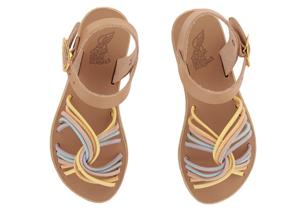 Ancient Greek Sandals Little Eva Soft Pale Mix