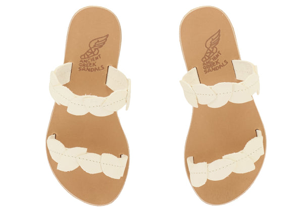 Ancient Greek Sandals Little Filia Soft Off White
